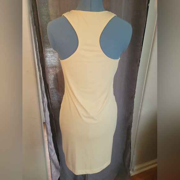 Cream Dress with black and gold sequins - Picture 4 of 7